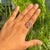 Deco-Style 1.15 Ct Three Stone Ruby Diamond Five Row Wide Band Ring Size 5.5 For Sale - Image 12 of 16