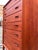 Brown Teak Chest of 7 Drawers, Denmark For Sale - Image 8 of 11