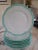 Aqua Last Chance!Antique Transitional Style Richard Briggs Inc Salad Plates - Set of 7 For Sale - Image 8 of 12