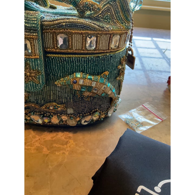 Ornamental & Decorative Materials Mary Frances “Crystal Dolphins” Handbag For Sale - Image 7 of 8