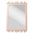 Fleur Home Garden District Laurel Rectangle Mirror in Salmon Berry, 30x40 For Sale