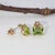 3.3Ct Peridot Earrings With Earth-Mined Diamond Accents in Solid 14k Gold, 8x6mm For Sale In Columbus - Image 6 of 8