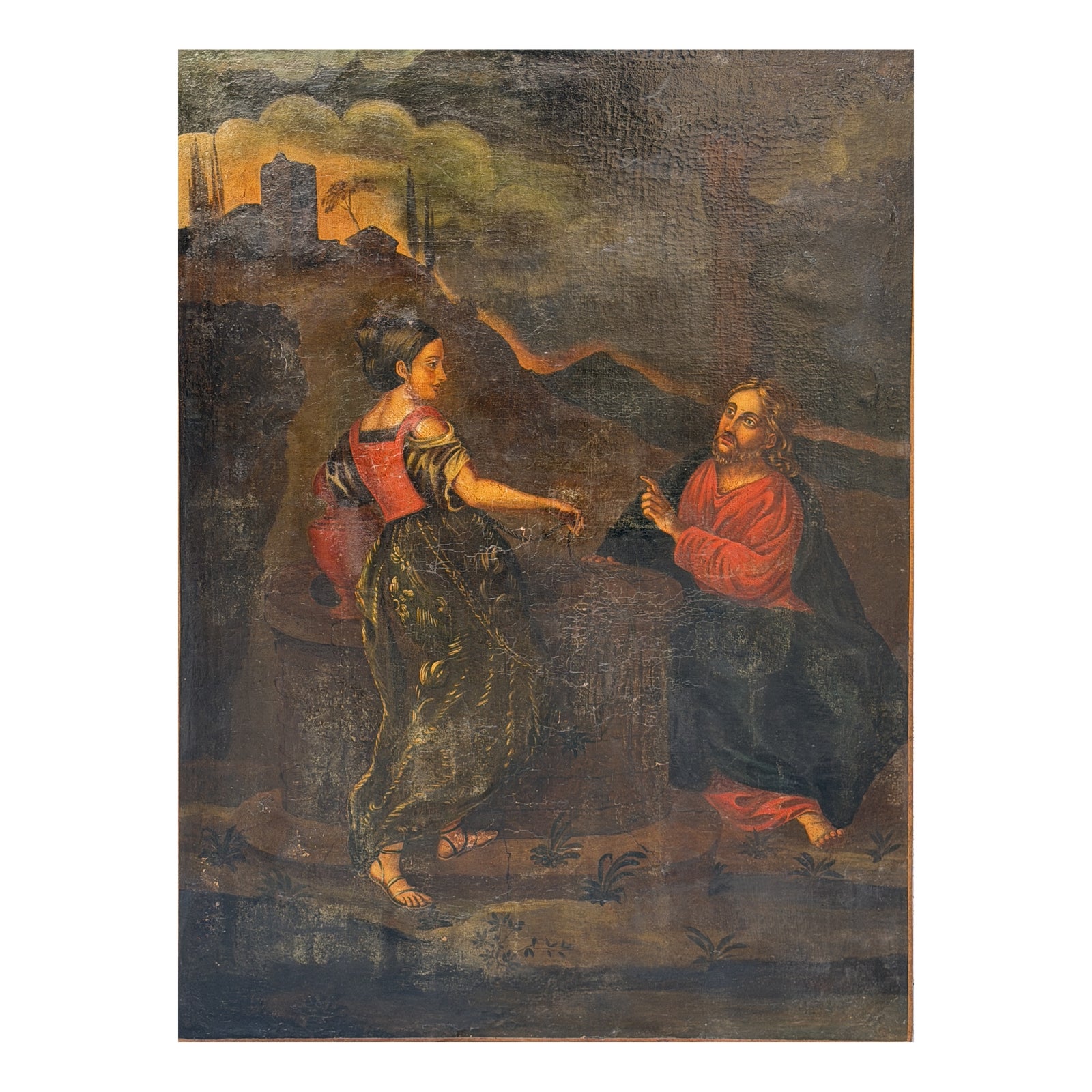 Jesus and the Samaritan Woman at the Well, 18th Century, Oil on Canvas ...