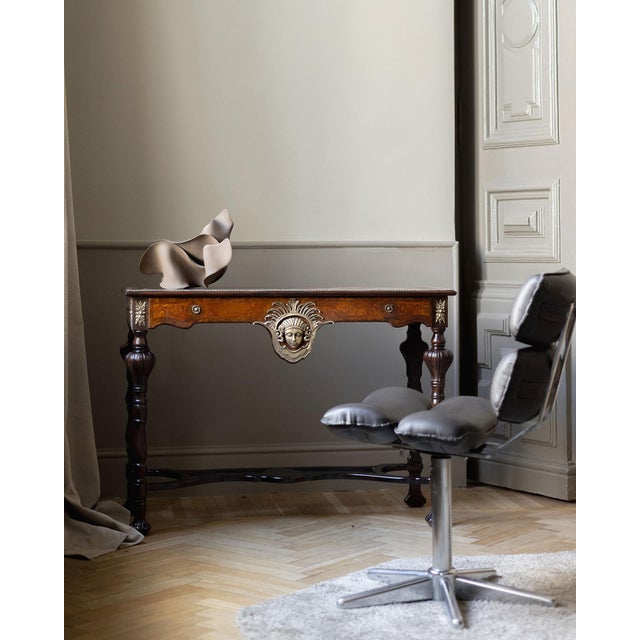 Metal Vintage Chair in Metal Frame For Sale - Image 7 of 8