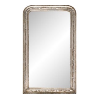 Louis Philippe Silver-Leaf Mirror For Sale