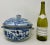 Antique Chinese Export Porcelain Blue White Chien Lung Soup Tureen Centerpiece For Sale - Image 11 of 11