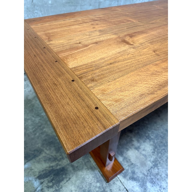 Brown Uhuru Design High-Top Table in Walnut — Commissioned for George Clooney, 2010, Brooklyn Ny For Sale - Image 8 of 13