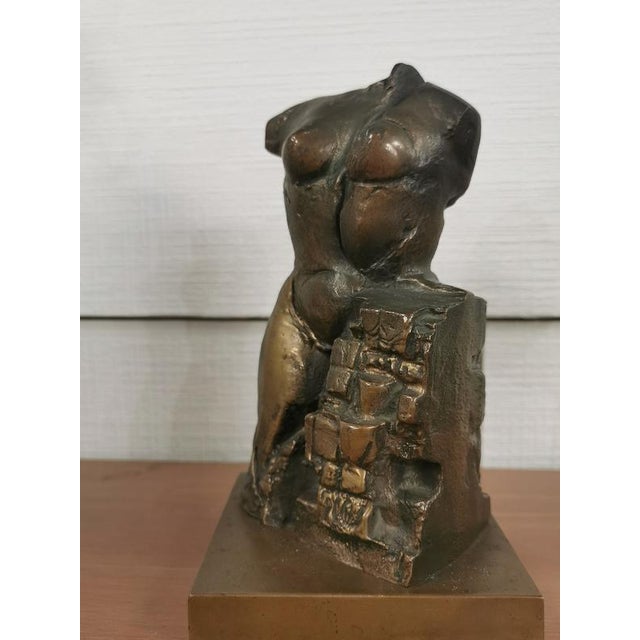Envelope Sculpture in Bronze by Edmondo Cirillo, 1980s For Sale - Image 3 of 14