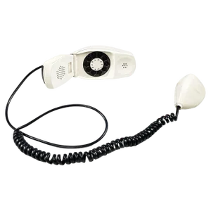 German Modern White Telephone Mod. Grillo attributed to Zanuso Sapper for Siemens, 1960s