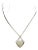 Tiffany & Co. 18k White Gold .20ct. Diamond Heart Pendant & Chain Necklace For Sale