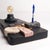 The Puzzle Lamp is a hand-carved wood, stone, and marble table lamp from the Raw Collection by Gabor Gobi, made from a...