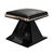 "Amendola" Chair & Ottoman With Stainless Steel and Bronze Details For Sale - Image 4 of 6