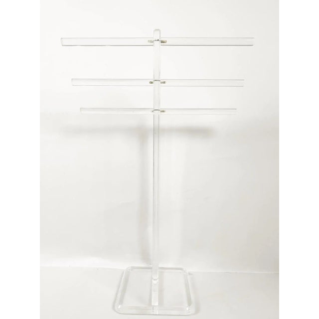 Mid-Century Modern Vintage Lucite Valet With 6 Arms For Sale - Image 3 of 12
