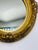 Hollywood Regency Antique Gold Gilt Oval Mirror For Sale - Image 3 of 6