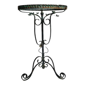 French Iron Garden Table Circa 1920s