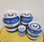 1930's T. Green Cornish Ware Blue and White Ceramic Canister - Set of 4 For Sale In New York - Image 6 of 12