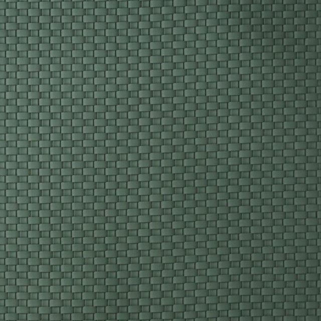 20x20" Woven Faux Leather Cushion Cover - Emerald Green For Sale - Image 4 of 9