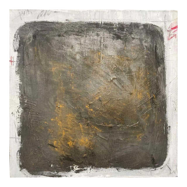 "Paladin" - Contemporary Multimedia Abstract Painting by G. Campbell Lyman For Sale