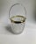 Mid 20th Century Mid Century Clear Crystal Diamond Point & Gold Handled Ice Bucket For Sale - Image 5 of 13