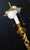 Mid-Century Modern Vintage Hollywood Regency Brass Triple Helix Floor Lamp For Sale - Image 3 of 6