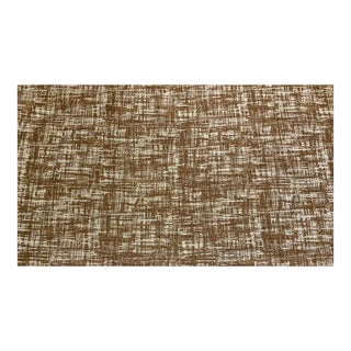 Caracole Modern Silver and Mocha Abstract Crosshatch Designer Fabric - 59 Yards For Sale