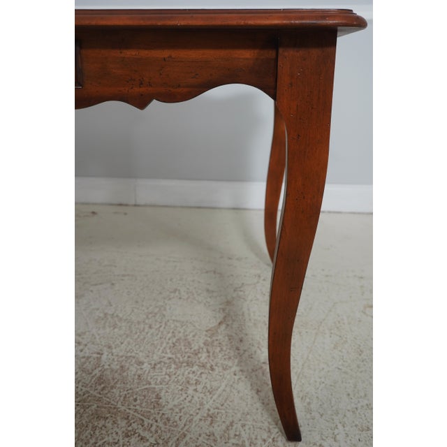 Wood Century Country French Writing Desk W. Drawer For Sale - Image 7 of 18
