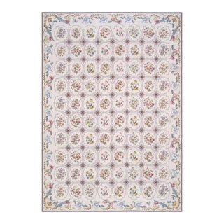 Pasargad Home Abusson Ivory Wool Area Rug, 8' 9'' X 12' 2'' For Sale