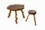 Brown Brutalist Table and Stool, 1970s, Set of 2 For Sale - Image 8 of 8