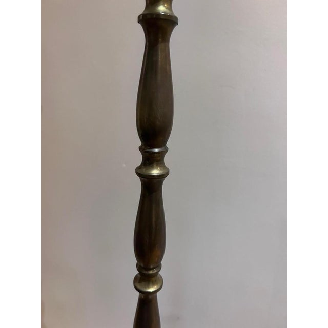 Gold Brass Floor Lamp from Maison Jansen, 1950s For Sale - Image 8 of 10