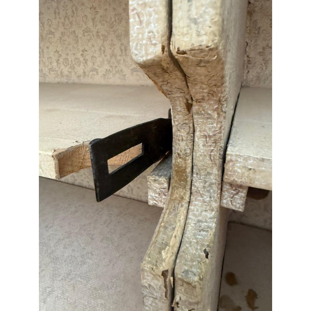 Brown 17th Century Baroque Carved Oak Cabinet with Foliate Relief & Wrought Iron For Sale - Image 8 of 16
