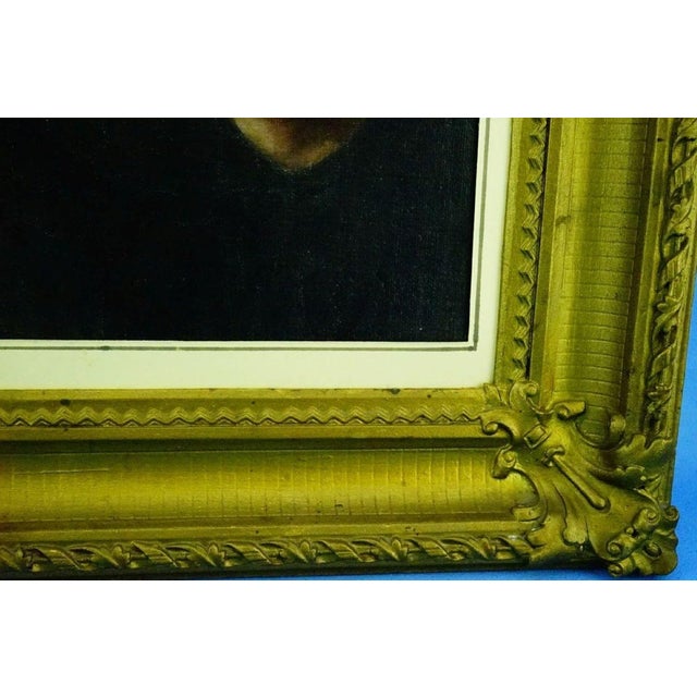 Gustave Lino, Portrait of a Child, 1890s, Oil on Canvas, Framed For Sale - Image 17 of 18