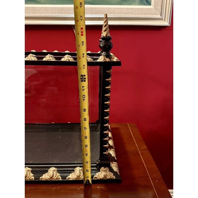 Metal Rare Antique J W FISKE AQUARIUM TERRARIUM CAST IRON Victorian Restored FISH TANK For Sale - Image 7 of 12