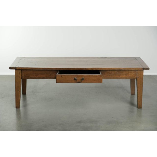 Antique French Walnut Coffee Table For Sale - Image 3 of 13