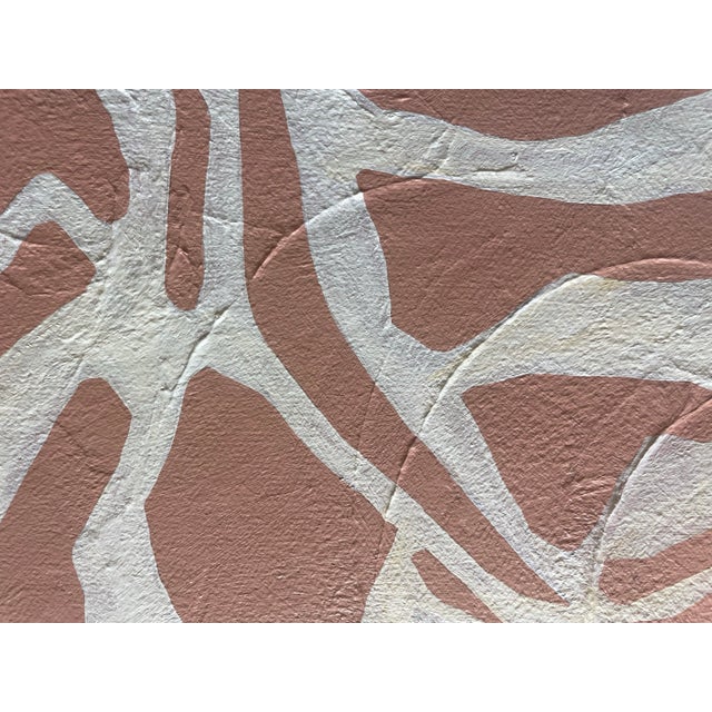 Contemporary 2026 "Le Dalie No. 2" Abstract Botanical Painting on Canvas by Artist r.k. Red For Sale - Image 3 of 4