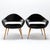 A pair of DU 55 P lounge chairs designed by Gastone Rinaldi and produced by RIMA in Italy. These have a very light, open...