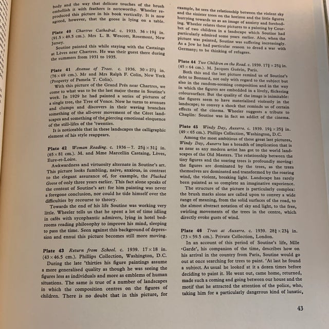 1966 Chaim Soutine by Andrew Forge Book For Sale - Image 10 of 12