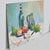 Late 20th Century French Vintage Still Life Painting on Board For Sale - Image 5 of 9
