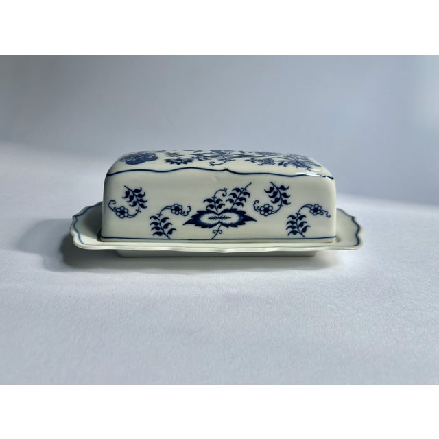 Blue Danube Japan Blue & White Covered Butter Dish, Circa 1950's For Sale - Image 12 of 12