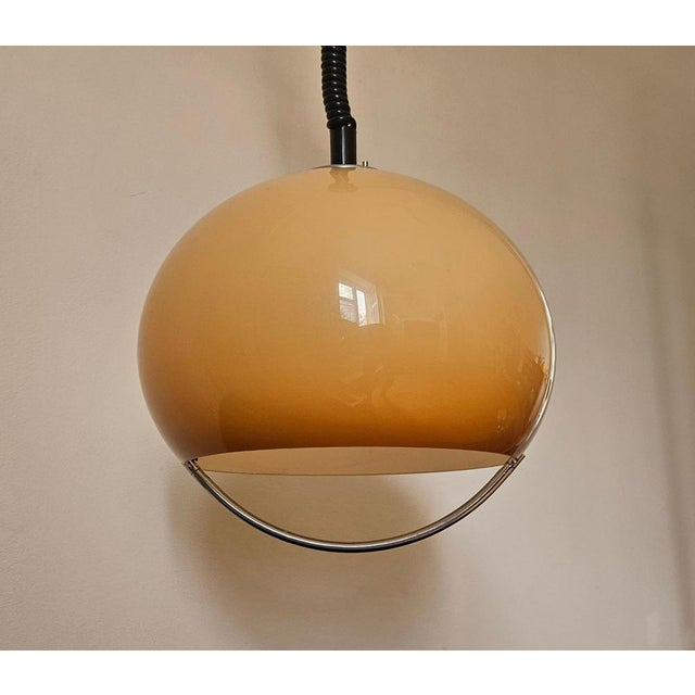 Rare type. Very nice style of lighting. Space age. This piece is attributed to the mentioned designer/maker. It has no...
