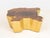 Brabbu "Sequoia" Center Table, brass bound live edge sequoia wood slab. 13.75" H x 42.75" W x 42.5" D. Provenance: From a...