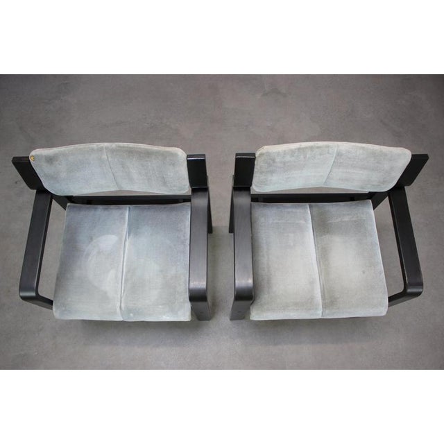 Armchairs by Ludvik Volak for Dřevopodnik Holešov, Czechoslovakia, 1989, Set of 2 For Sale - Image 3 of 14