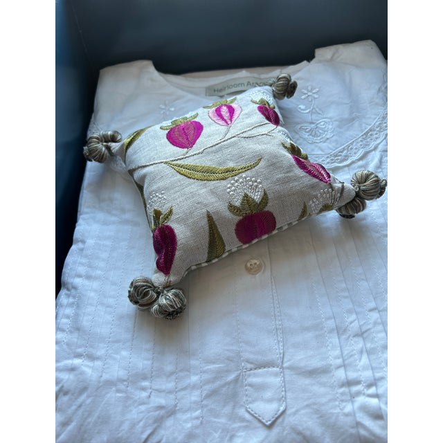 Add a touch of tailored luxury and a soothing fragrance to your space with this bespoke, handmade accent pillow. Crafted...