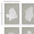 With a background of soft gray taupe, these coral forms pop dramatically off the page. The clean and simpleWhite frames...