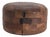 Vintage Leather Patchwork Ottoman, 1960s For Sale