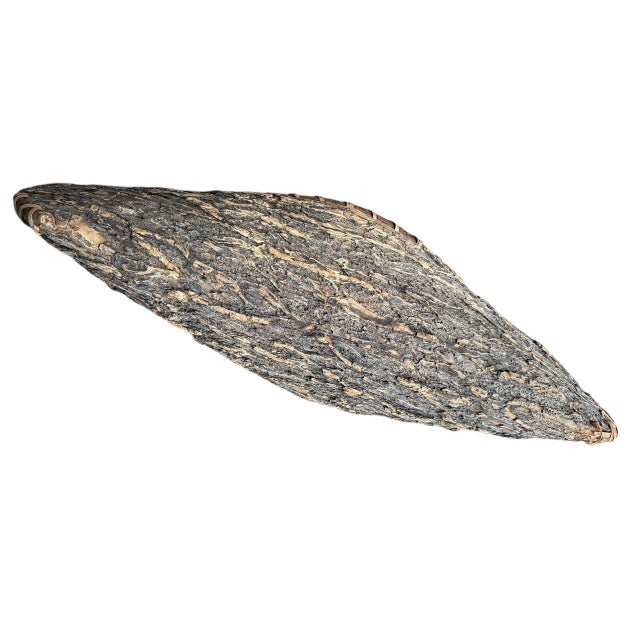 Wood Vintage Bark Canoe Model For Sale - Image 7 of 11