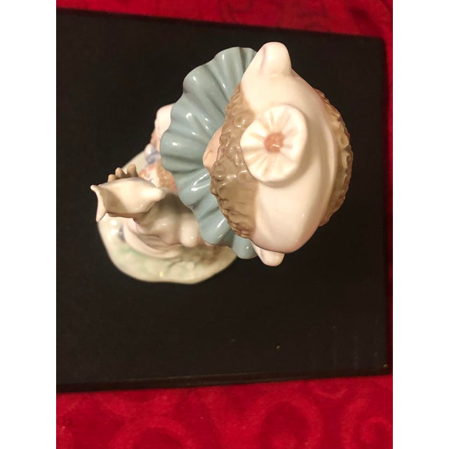 Pink Vintage Spanish Nao by Lladró Porcelain Clown Figurine "A Bird in Hand" For Sale - Image 8 of 8