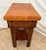 Vintage Butcher Block Carving Table Oak Base With Drawer Shelf End Cut Maple Top For Sale - Image 10 of 15