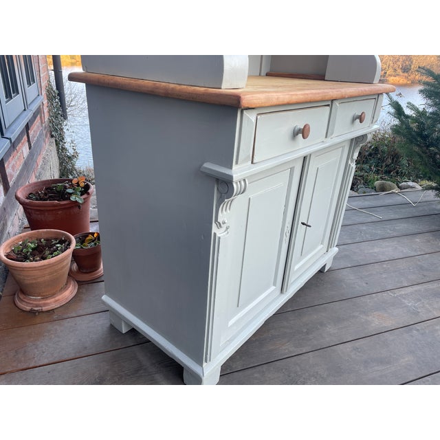 Antique Kitchen Buffet in Fir, 1890s For Sale - Image 4 of 18