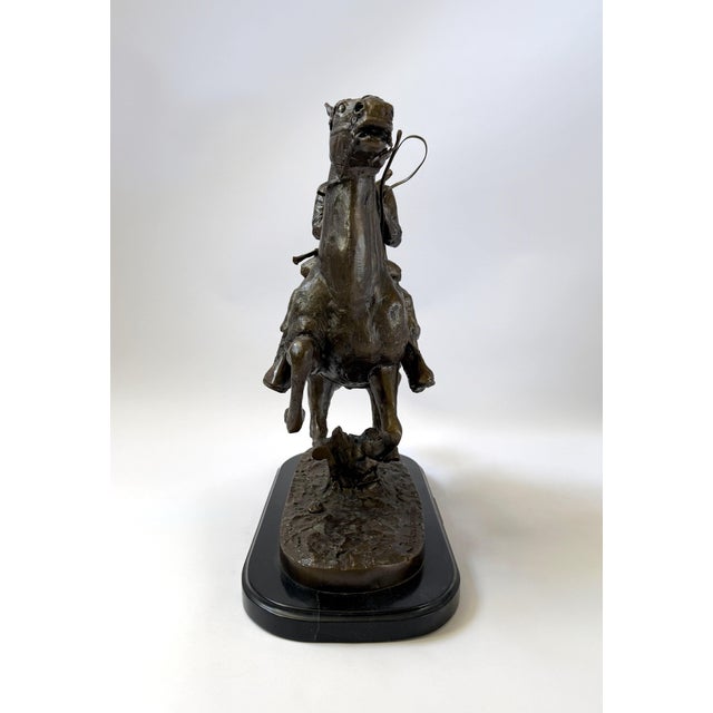 Trooper of the Plains, Bronze Piece After Remington - 19" H For Sale - Image 16 of 18