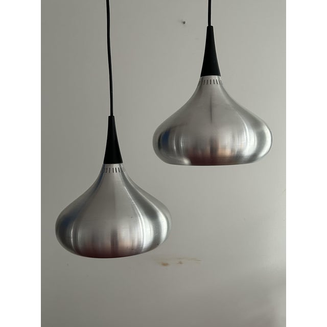 Mid-Century Modern Orient Minor Pendant Lamps by Jo Hammerborg for Fog & Mørup, 1960s, Set of 2 For Sale - Image 3 of 13